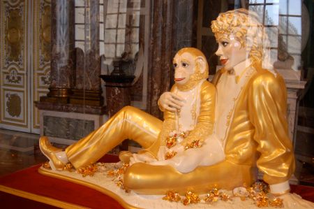 Jackson and Bubbles: last seen together at Versailles, 2008